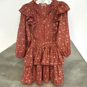 American Eagle AE77 Tiered Ruffle Dress NWOT